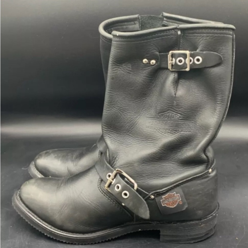 Harley Davidson leather motorcycle boots - Picture 2 of 10